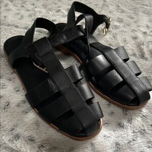 Elegant Black Strappy Sandals